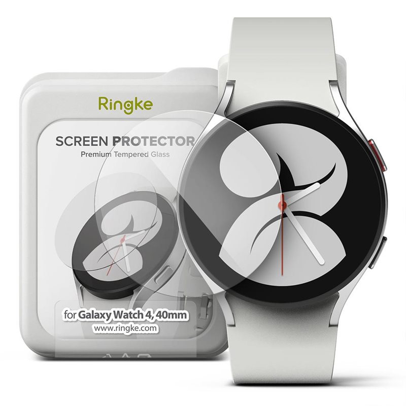 Ringke Samsung Galaxy Watch 4 40mm Skjermbeskytter i glass (4-pack)