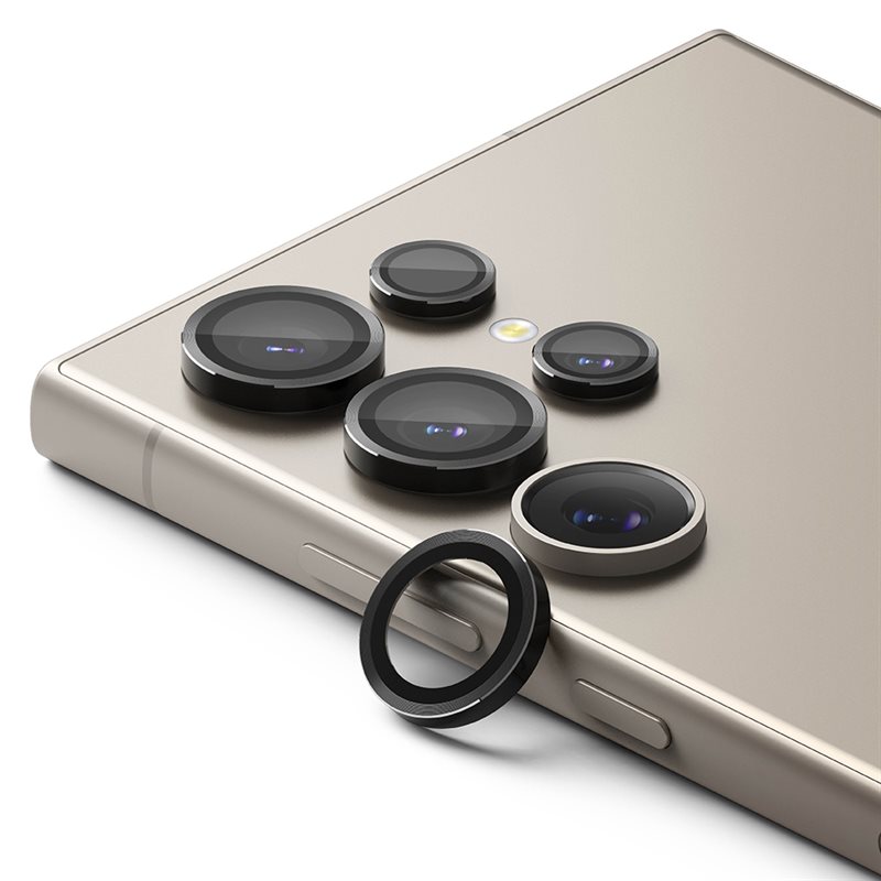 Ringke Samsung Galaxy S24 Ultra Linsebeskyttelse med aluminiumsramme, Svart