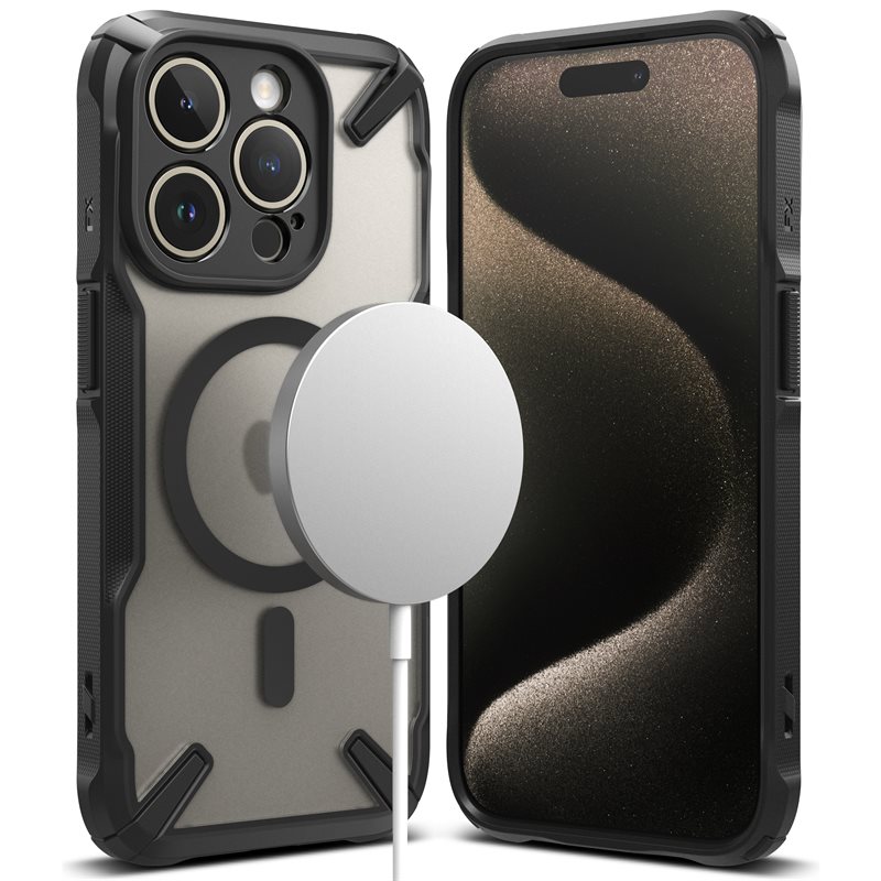 Ringke iPhone 15 Pro Fusion X MagSafe Deksel, Svart