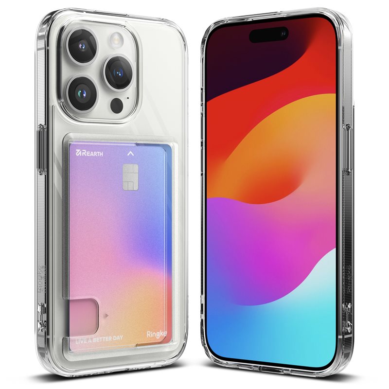 Ringke iPhone 15 Pro Max Fusion Deksel med kortlomme, Gjennomsiktig