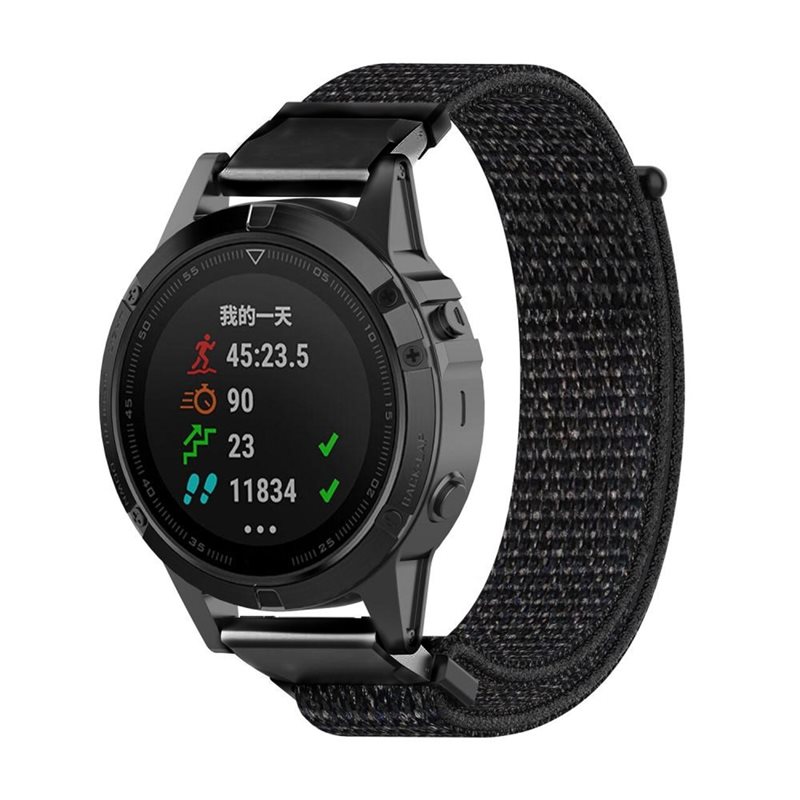 Garmin Epix 47mm Gen 2 Reim i nylon, Svart