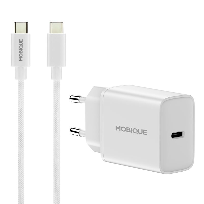 Lader Apple iPad 11 11th Gen (2025) - USB-C 2m kabel & vegglader, Hvit