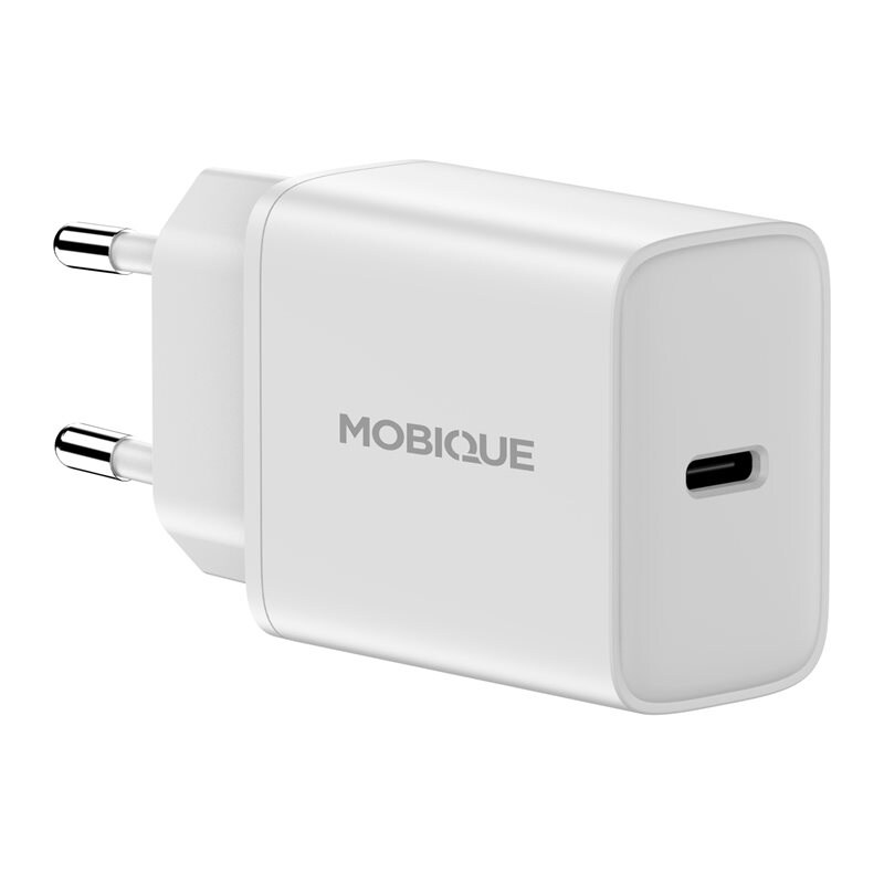 Mobique Vegglader 20W USB-C PD, hvit