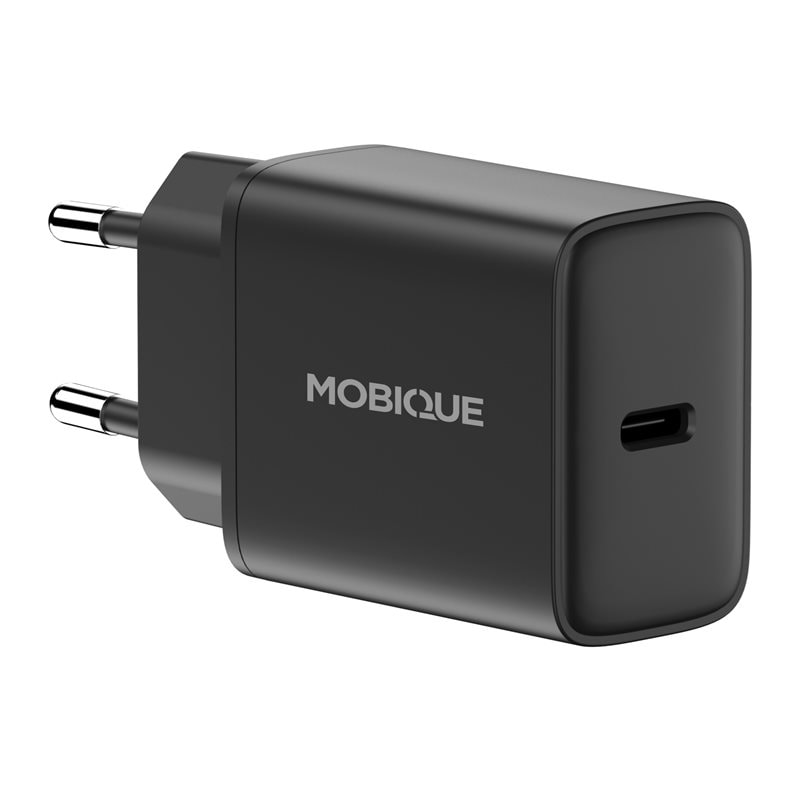 Mobique Vegglader 20W USB-C PD, svart