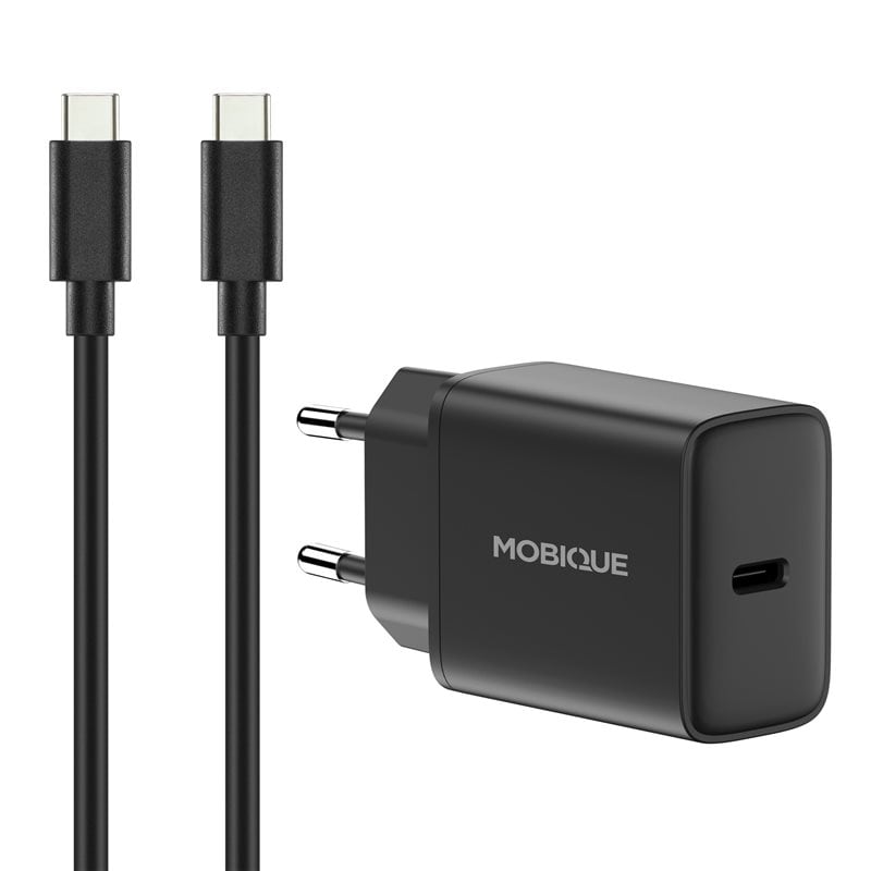 Lader Nothing Phone 3a Lite - USB-C 2m kabel & vegglader, Svart