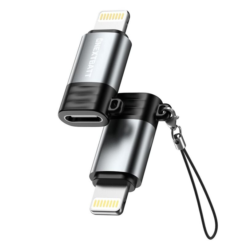 NEXTBATT Adapter USB-C til Lightning, Grå