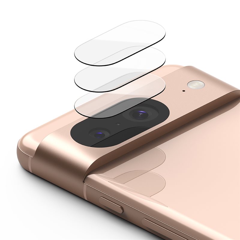 Ringke Google Pixel 8 Kameralinsebeskyttelse i glass (3-pack)