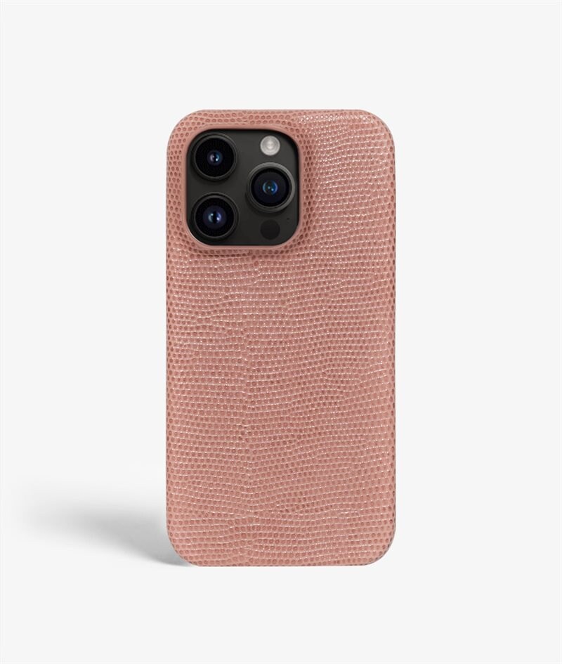 The Case Factory iPhone 14 Pro Deksel Lizard Rosa