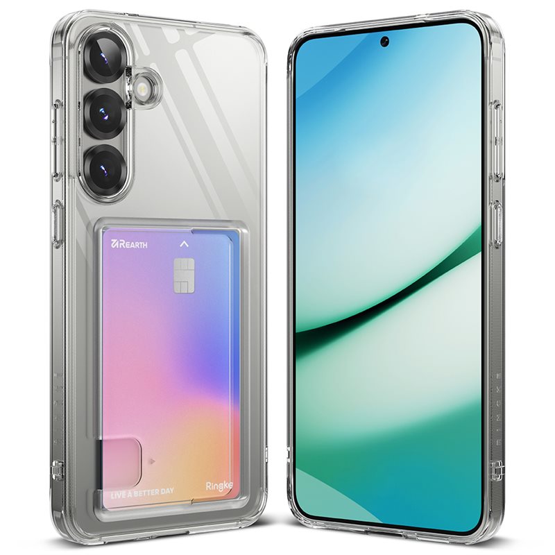 Ringke Samsung Galaxy S25 Plus Fusion Deksel med kortlomme, Gjennomsiktig
