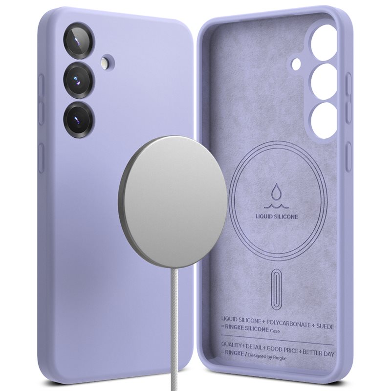 Ringke Samsung Galaxy S25 Plus MagSafe silikondeksel, Lavender