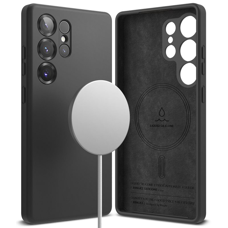 Ringke Samsung Galaxy S25 Ultra MagSafe silikondeksel, Black