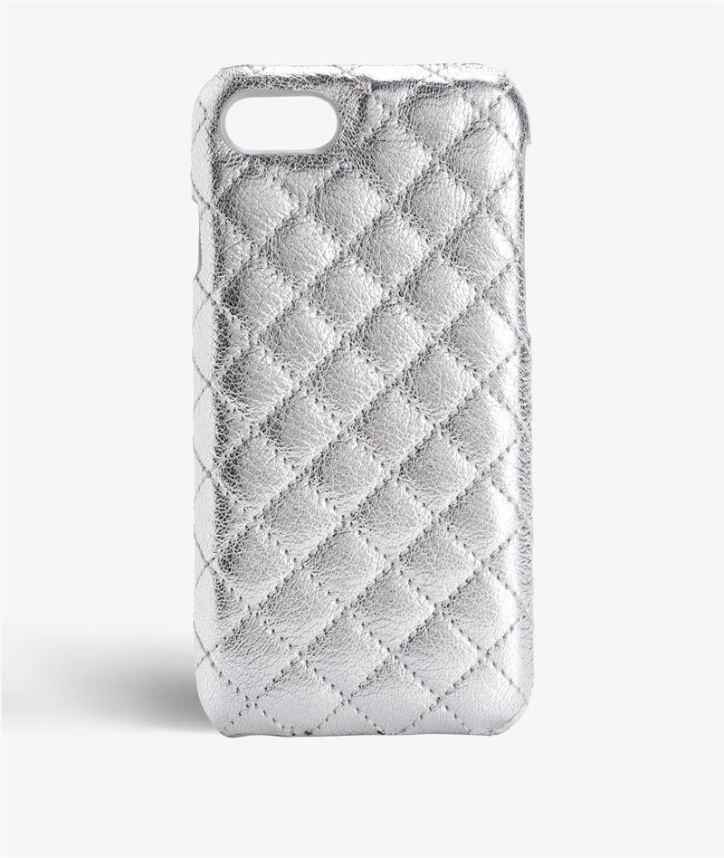The Case Factory iPhone SE 2022 Deksel Quilted Metallic Silver