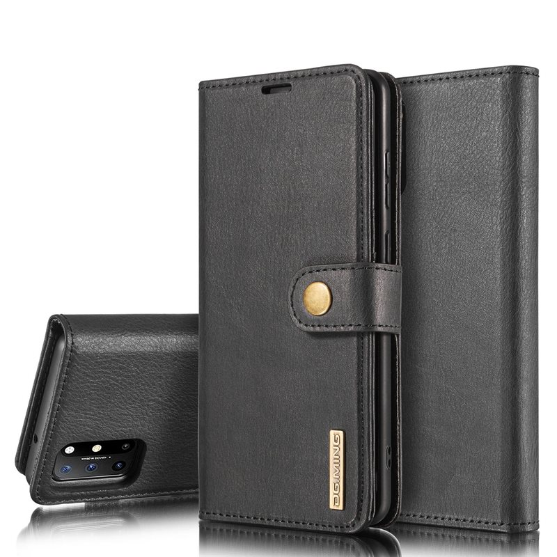 DG.MING OnePlus 8T Lommeboketui med avtakbart deksel, Black