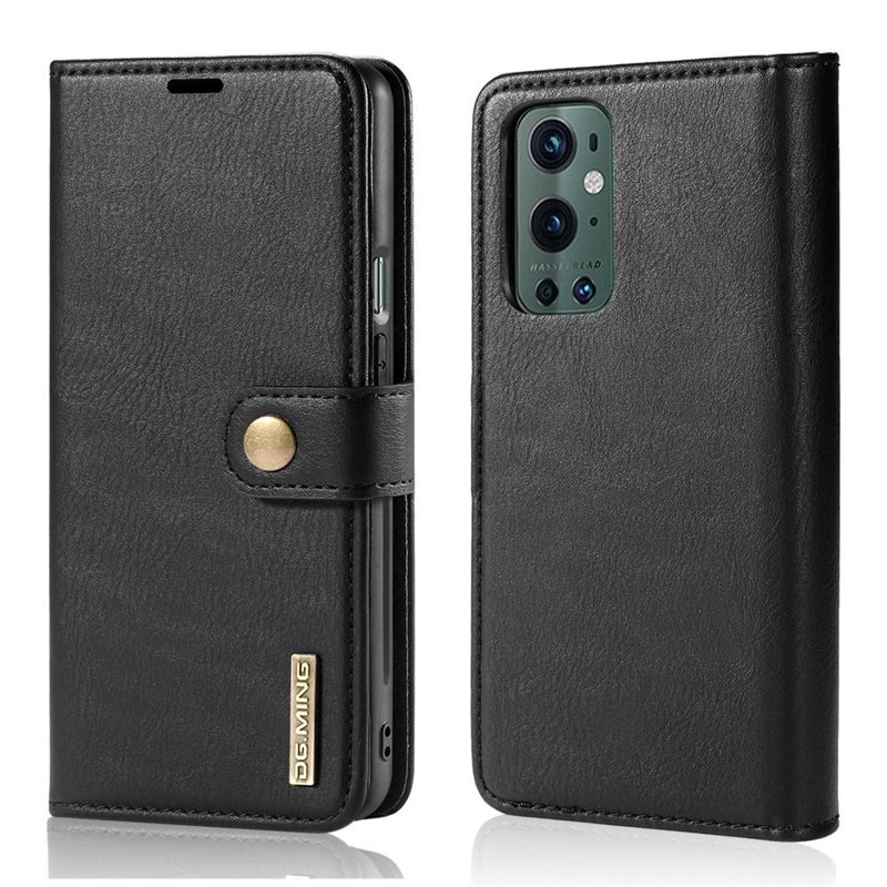 DG.MING OnePlus 9 Pro Lommeboketui med avtakbart deksel, Black