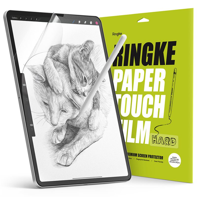 Ringke Apple iPad Air 10.9 5th Gen (2022) Hardt papiraktig skjermbeskytter (2-pack)