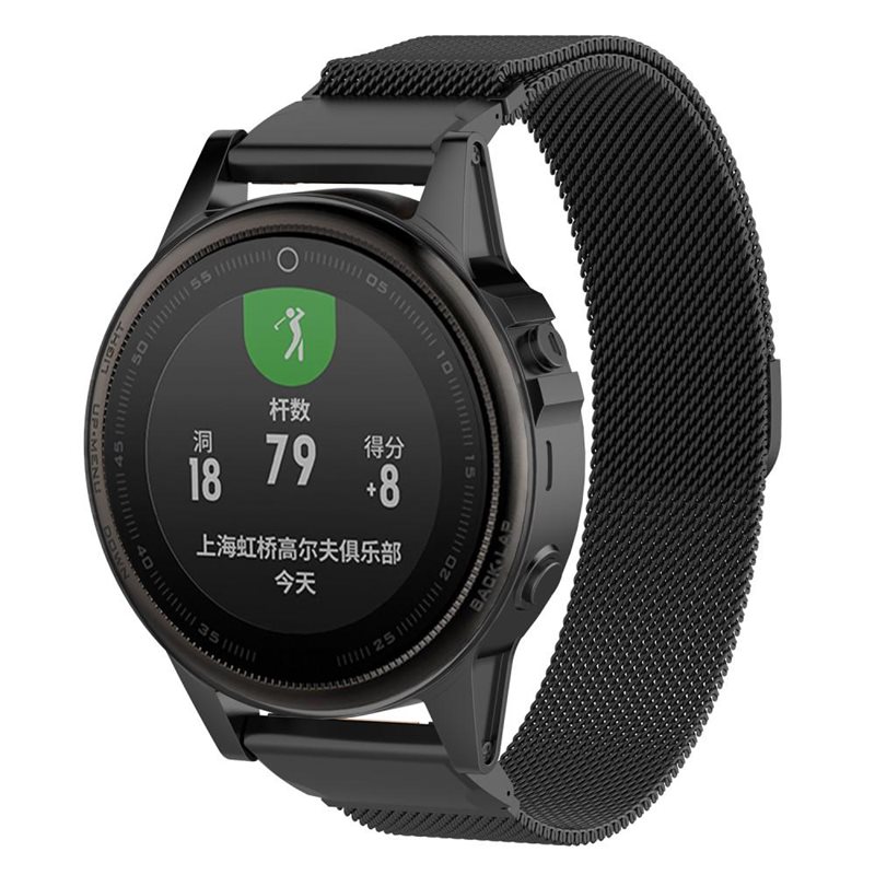 Garmin Instinct 2S Reim Milanese Loop, Svart