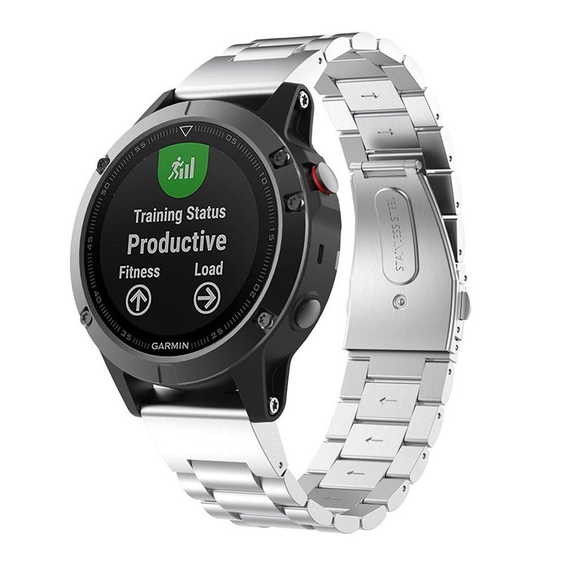 Garmin Fenix 8 47mm Elegant lenkereim i metall, Sølv