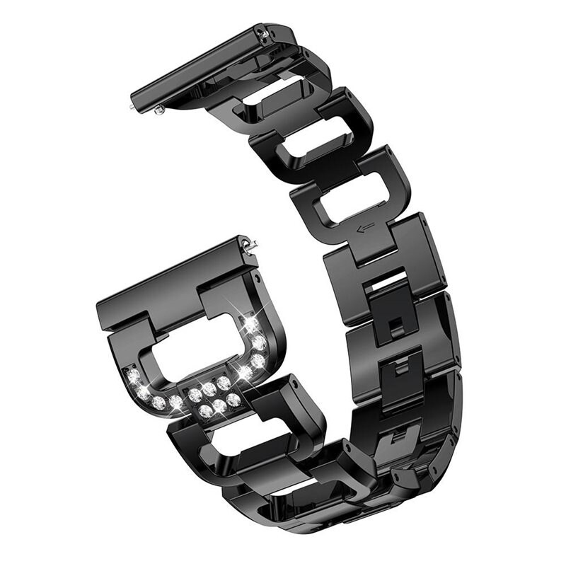 Garmin Vivoactive 6 Luksuriøst armbånd med glitrende steiner, Svart