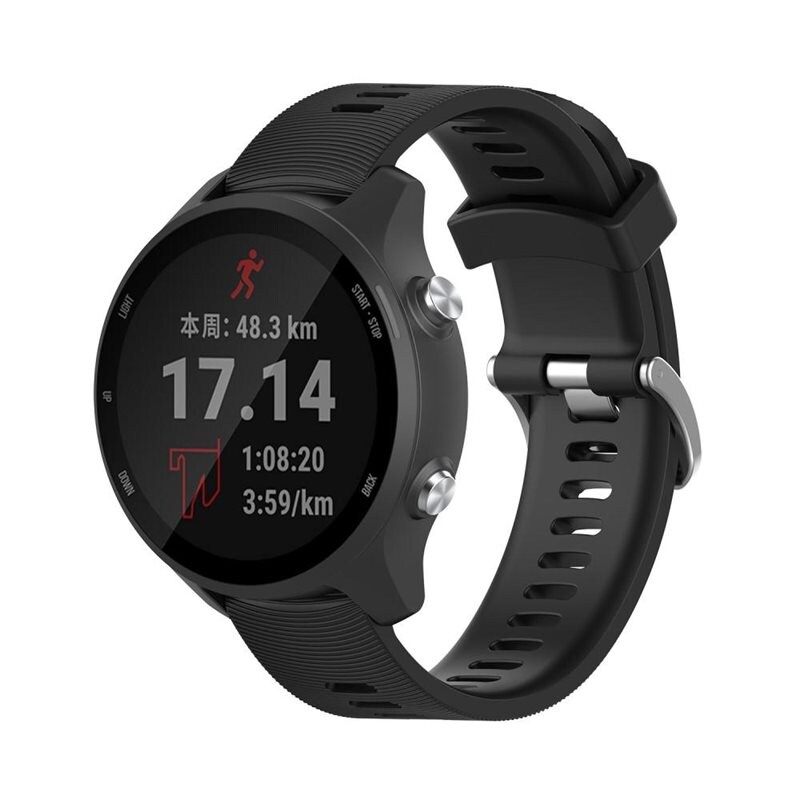 Garmin Forerunner 245 Reim i silikon, Svart