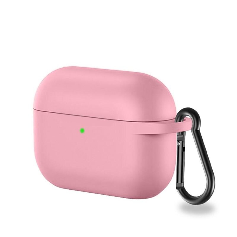 Apple AirPods Pro Silikondeksel med karabinkrok, Rosa