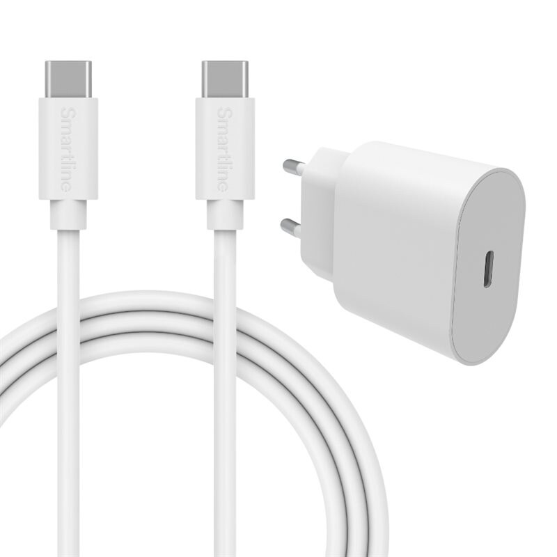 Nothing CMF Phone 1 Kit for optimal lading med 2m USB-C-kabel, Hvit