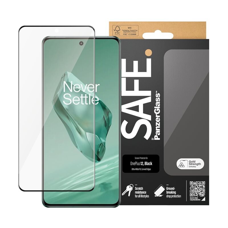 SAFE. by PanzerGlass OnePlus 12 Skjermbeskytter i glass - Ultra Wide Fit