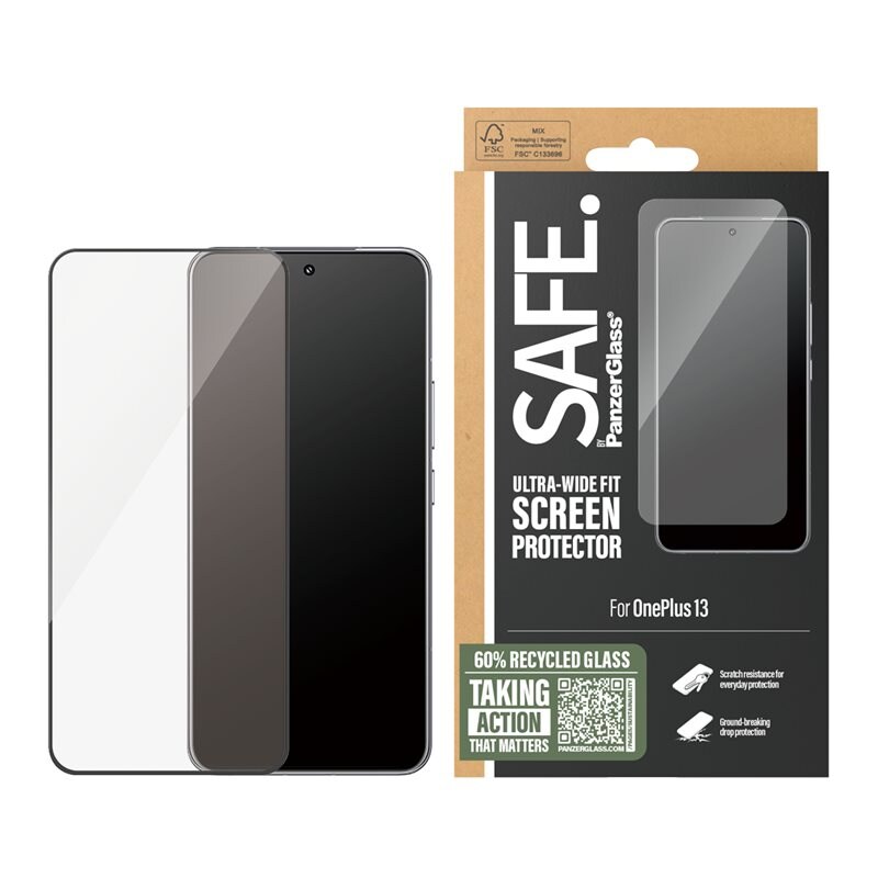 SAFE. by PanzerGlass OnePlus 13 Skjermbeskytter i glass - Ultra Wide Fit