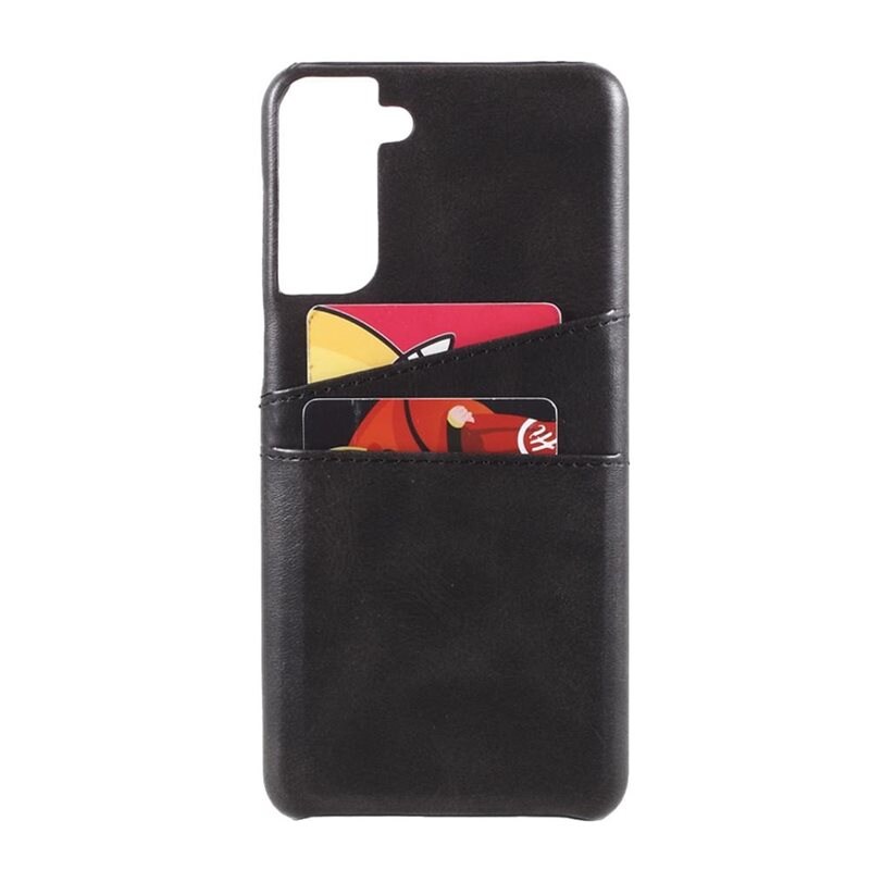 tectTech Samsung Galaxy S21 Stilig deksel med 2 kortlommer, Svart
