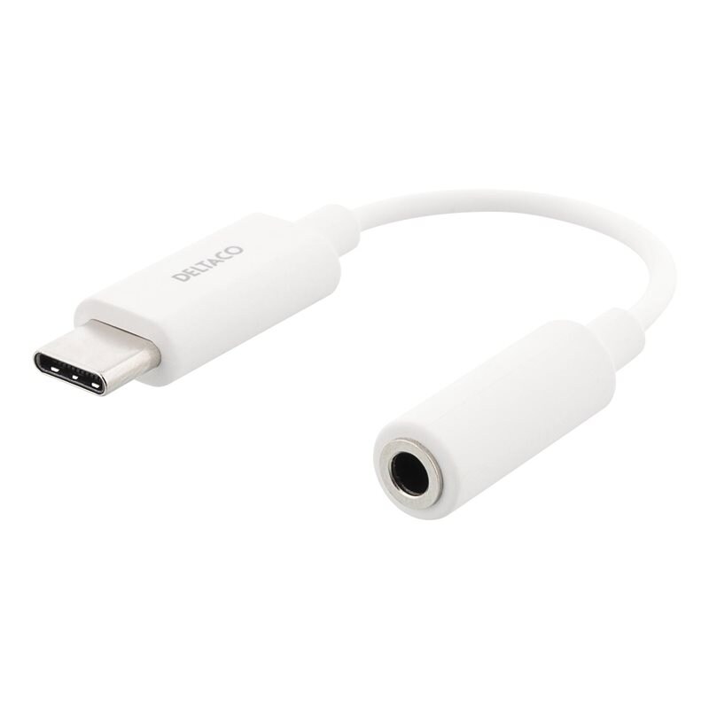 Deltaco USB-C til 3,5 mm DAC-adapter