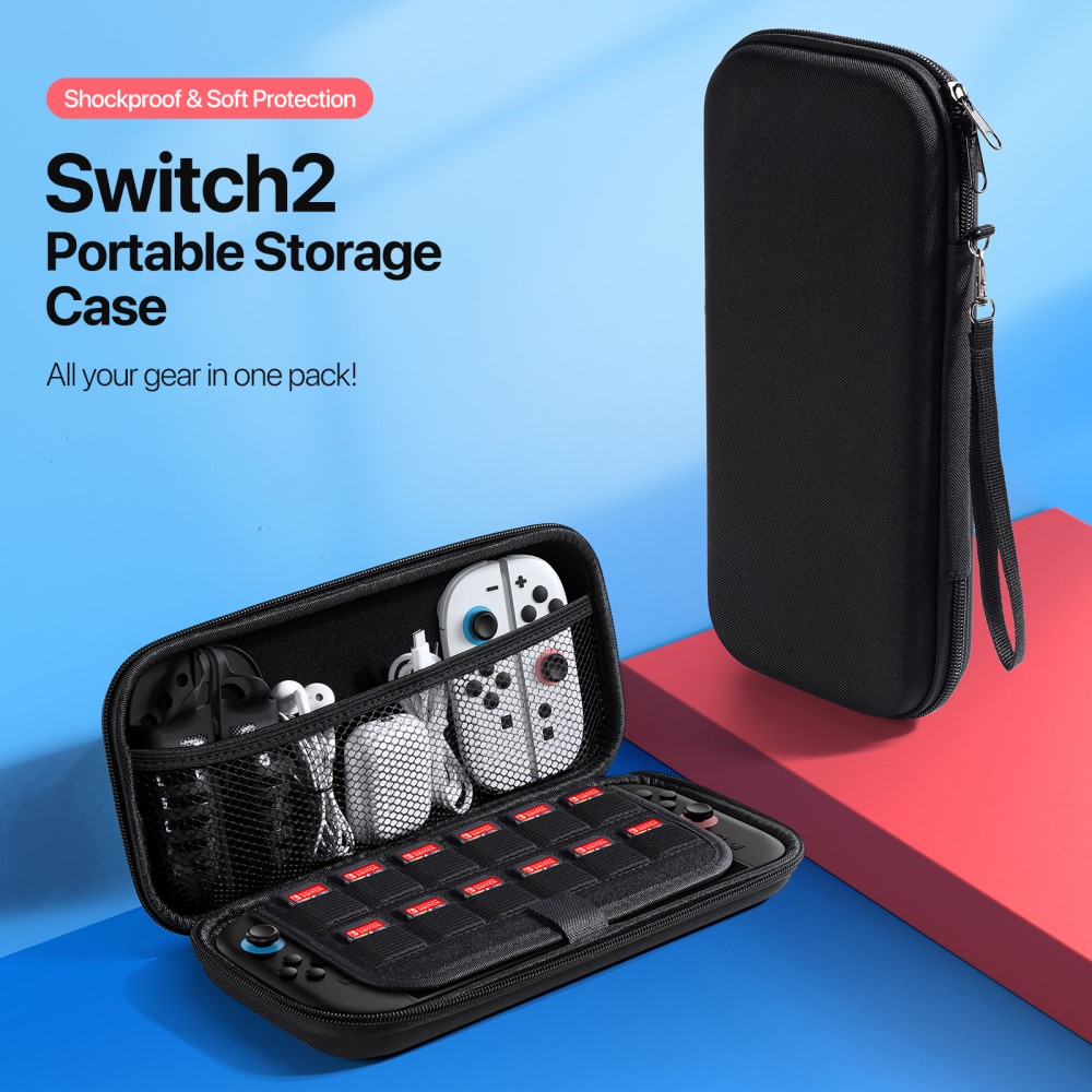 Nintendo Switch 2 Oppbevaringsveske, Svart