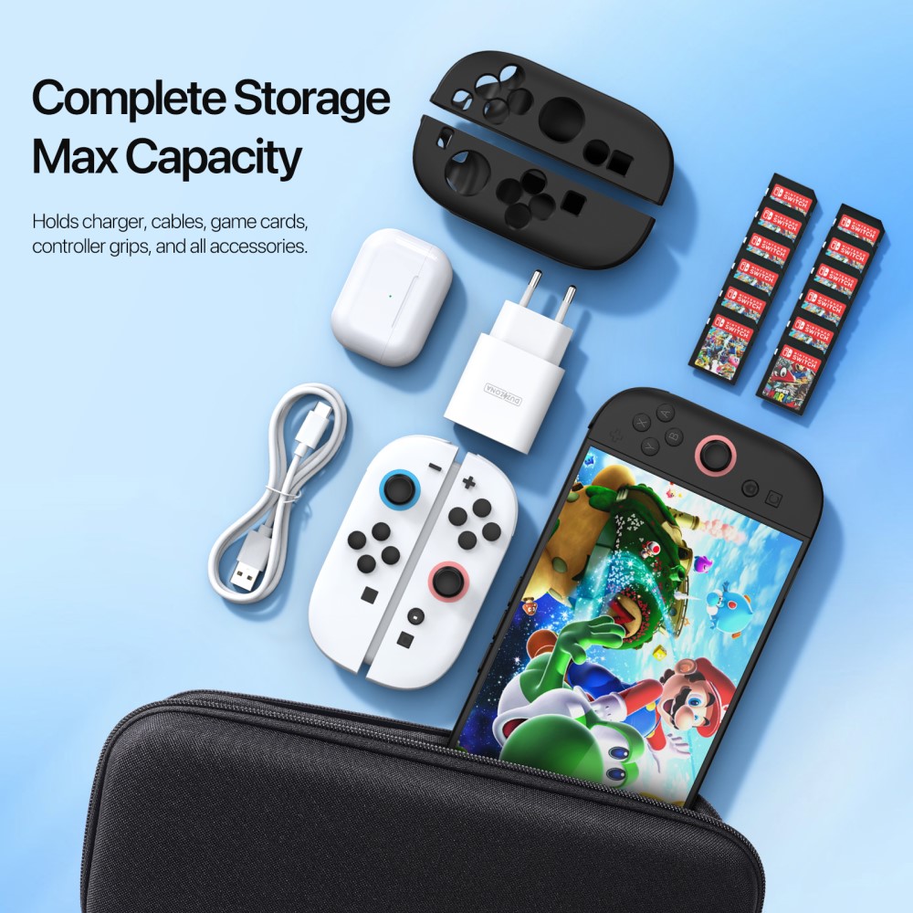 Nintendo Switch 2 Oppbevaringsveske, Svart