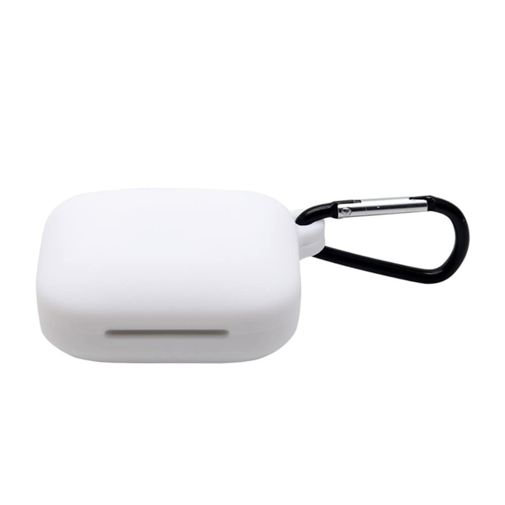 OnePlus Buds Pro Silikondeksel med karabinkrok, Hvit