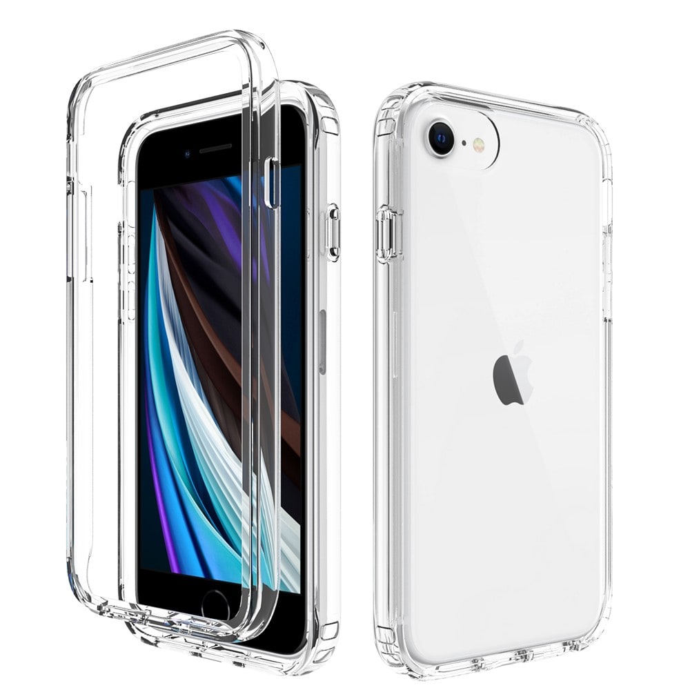 iPhone SE 2022 Mobildeksel med beskyttelsesramme, Gjennomsiktig