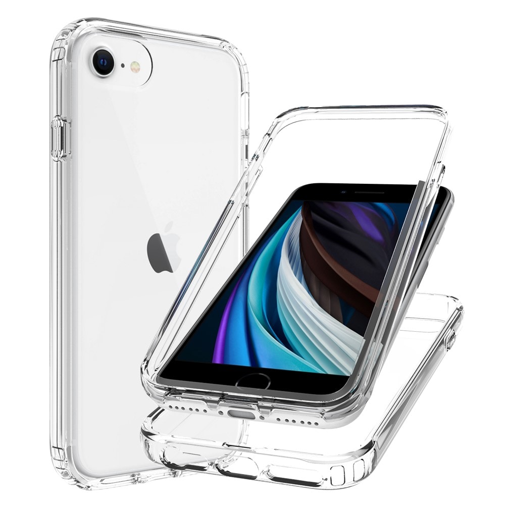 iPhone SE 2022 Mobildeksel med beskyttelsesramme, Gjennomsiktig