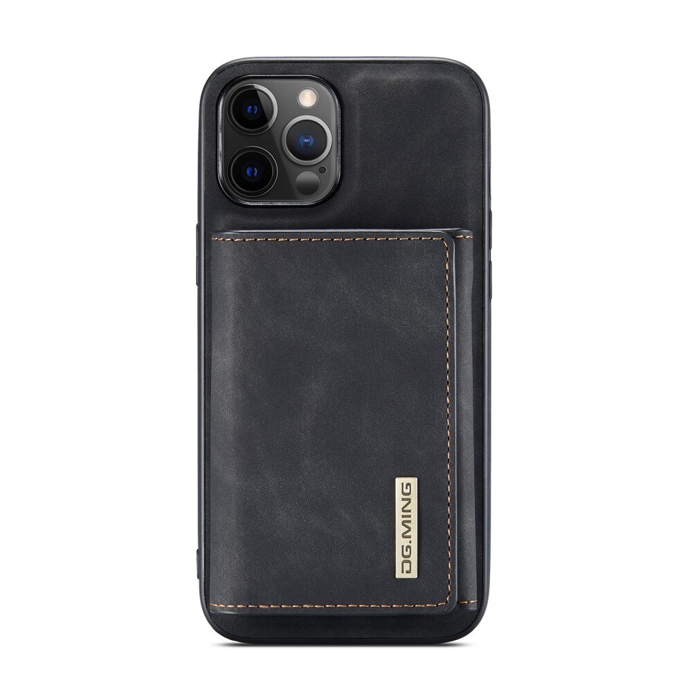 iPhone 12 Pro Max Deksel med avtakbar lommebok, Svart