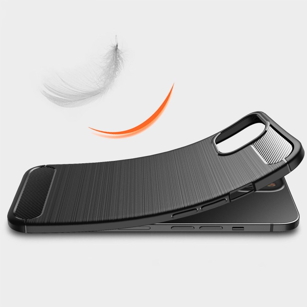 iPhone 14 Plus TPU-deksel Brushed, Svart