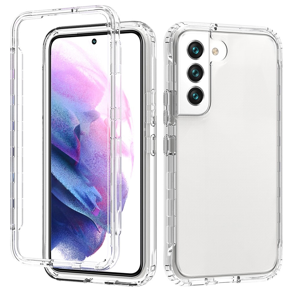 Samsung Galaxy S22 Mobildeksel med beskyttelsesramme, Gjennomsiktig