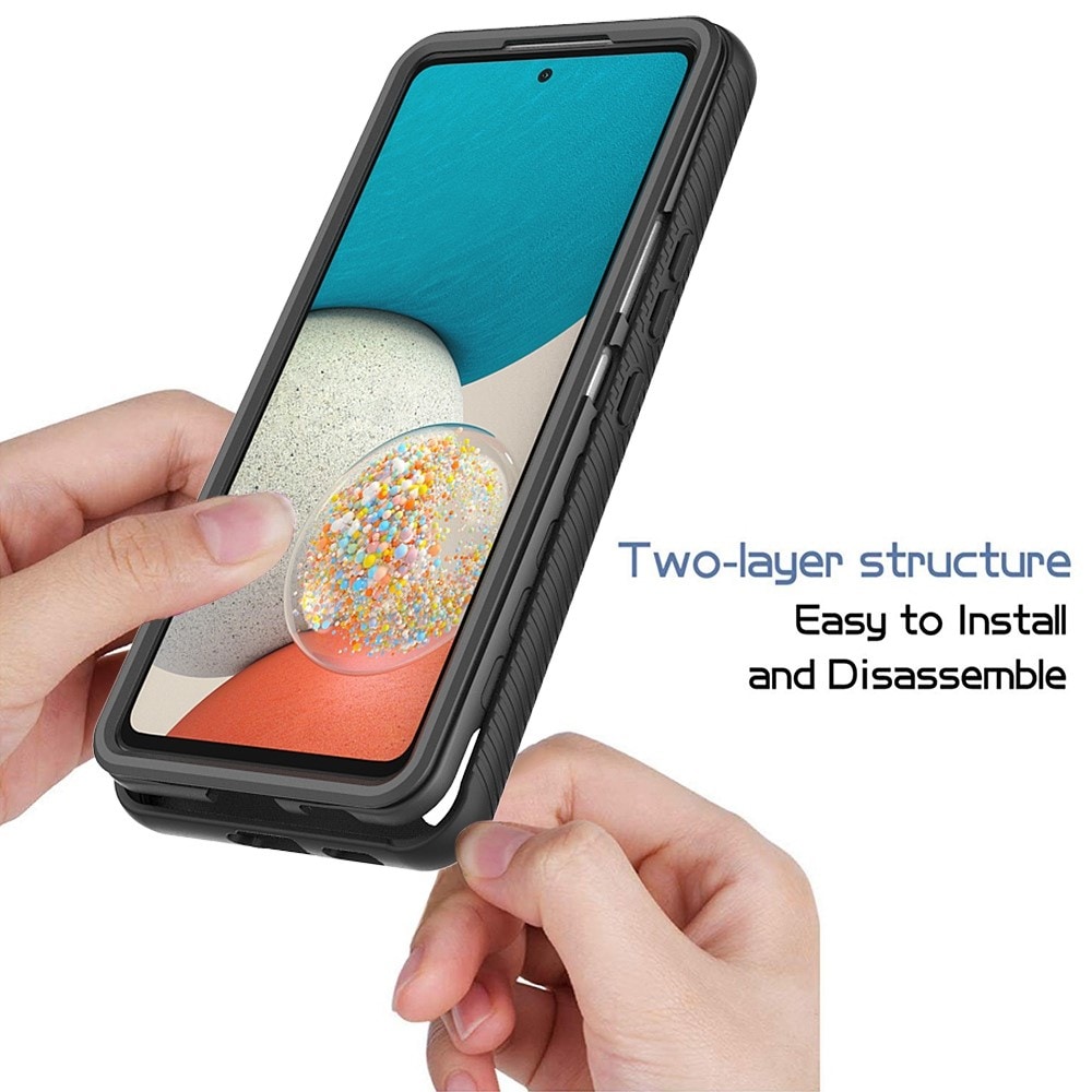 Samsung Galaxy A53 Mobildeksel med beskyttelsesramme, Svart