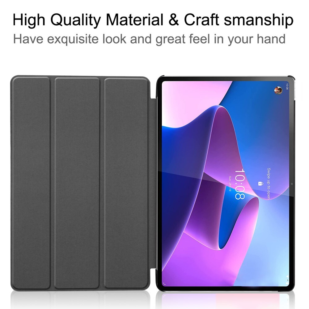  Lenovo Tab P12 Pro Tri-Fold etui, Svart