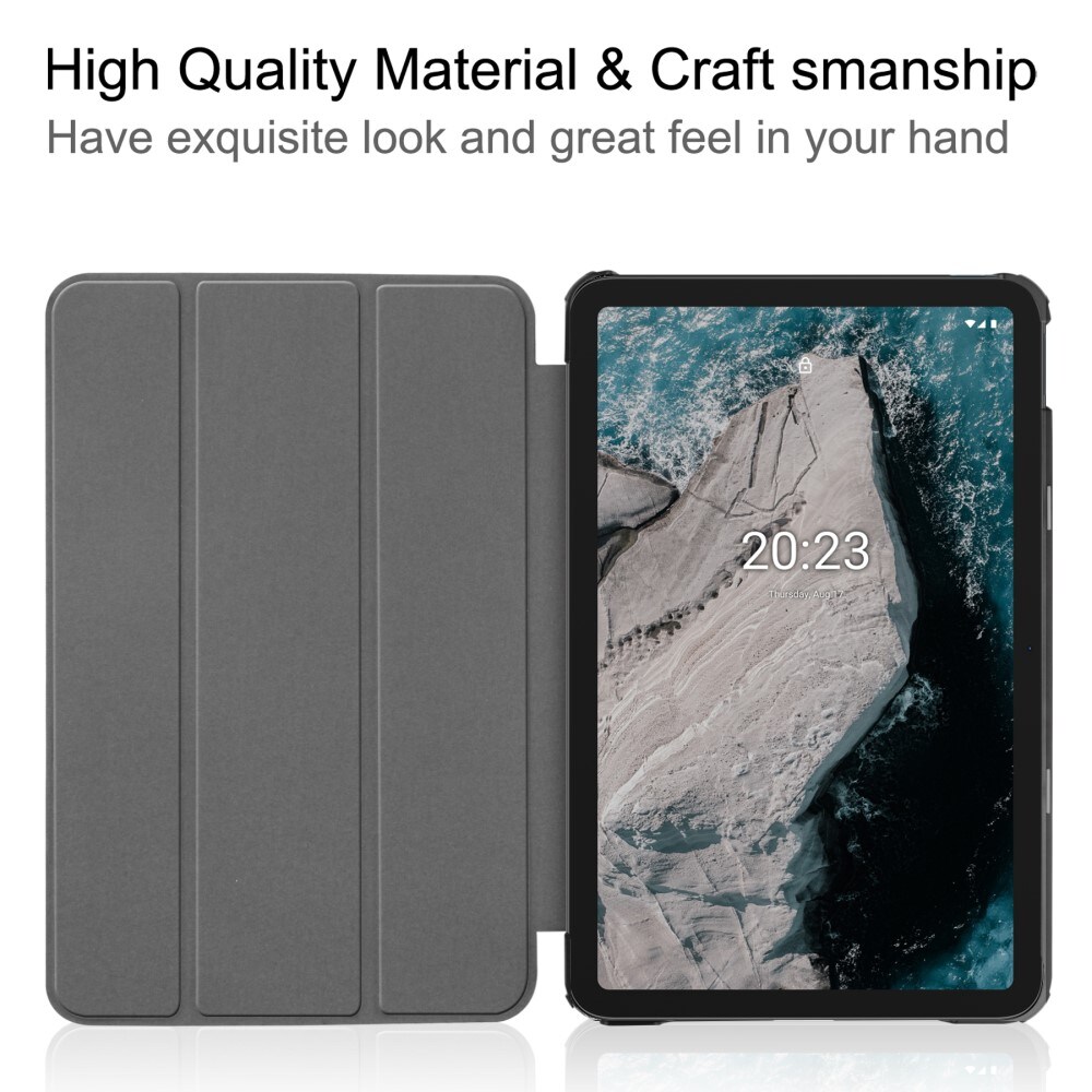  Nokia T20 Tri-Fold etui, Svart