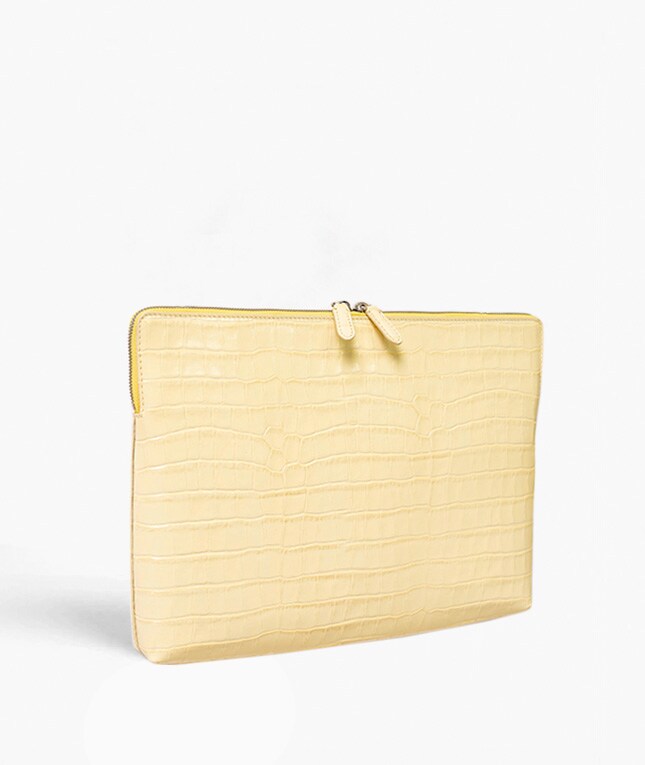 Laptopveske 15" Croco Yellow