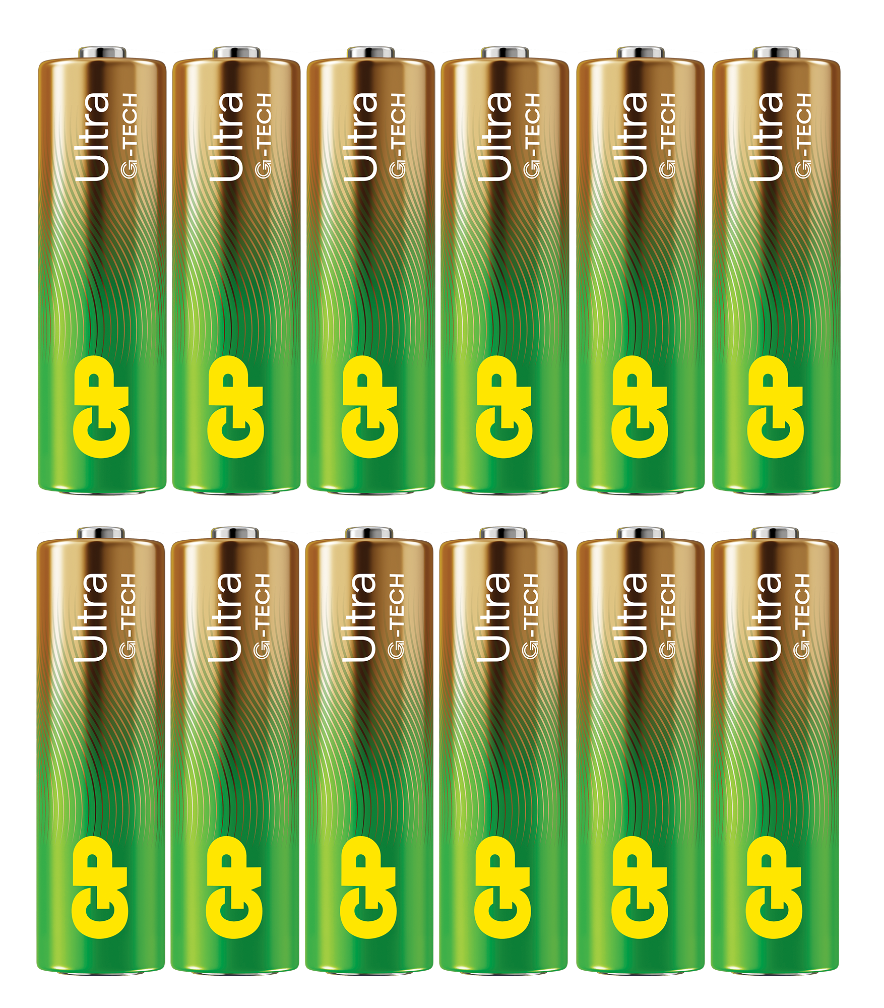12-pakning Ultra Alkaline AA-batterier 15AU/LR6