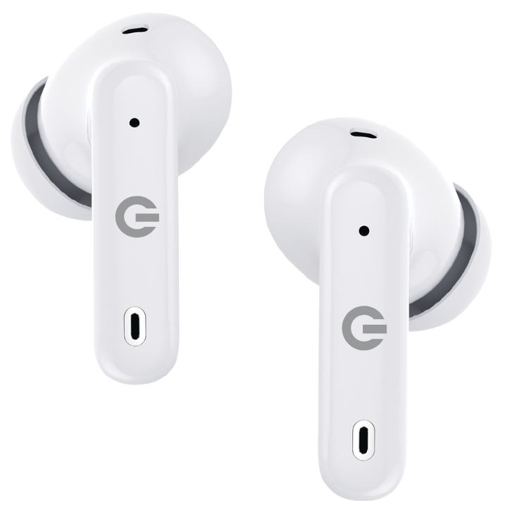 Trådløse In-ear Ørepropper, Hvit