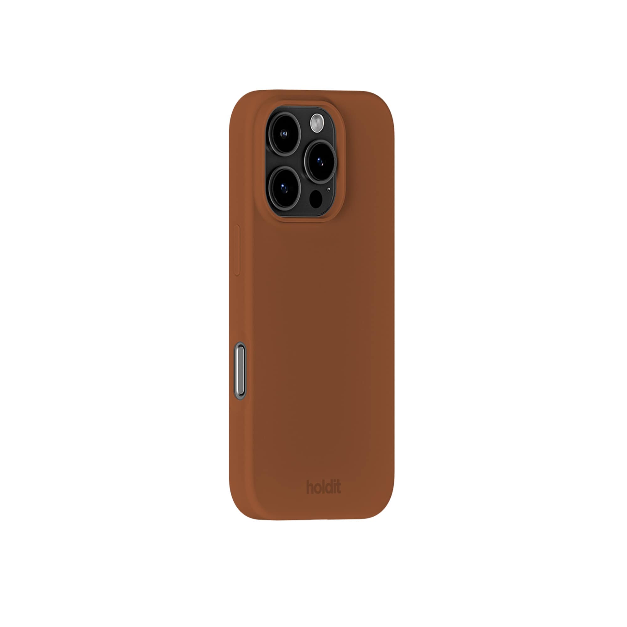 iPhone 16 Pro Silicone Case, Almond Brown
