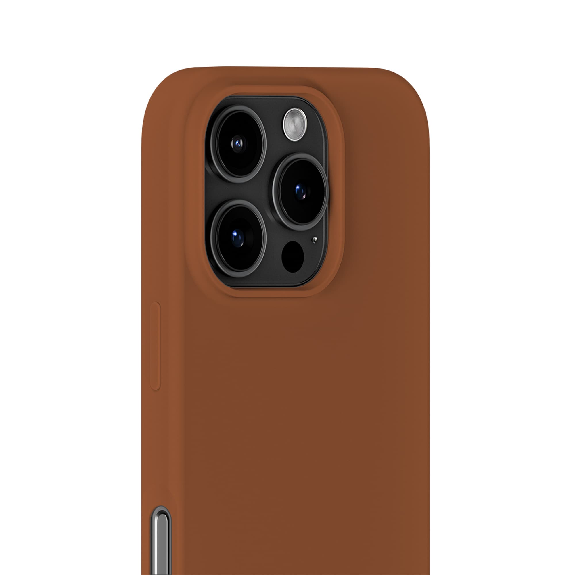 iPhone 16 Pro Silicone Case, Almond Brown