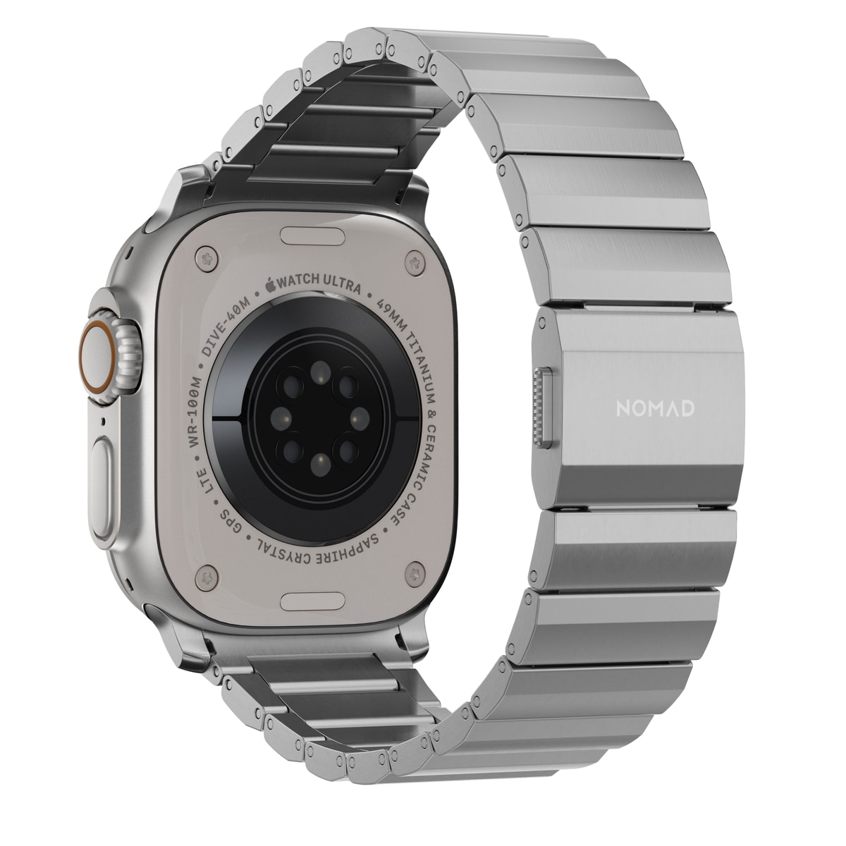 Apple Watch Ultra 49mm 2nd Gen Titanium reim, Sølv