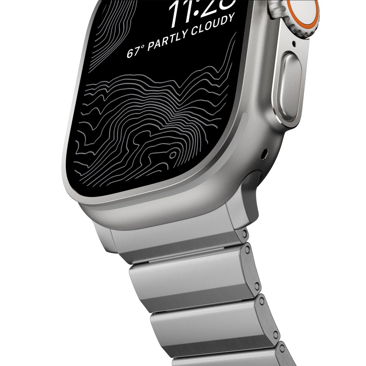 Apple Watch Ultra 49mm 2nd Gen Titanium reim, Sølv