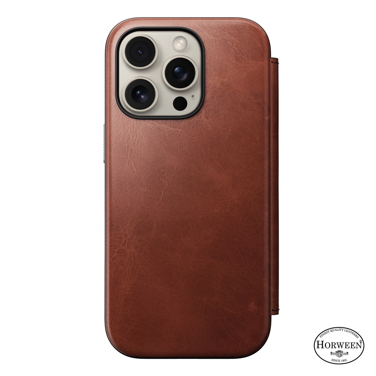 iPhone 16 Pro Skinnetui MagSafe - Modern Horween Leather Folio Olde Dublin