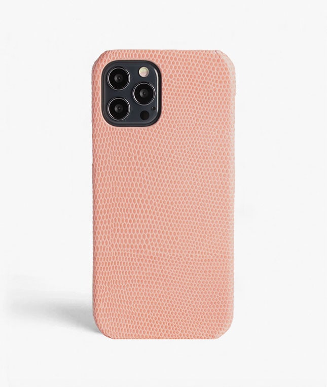 iPhone 12/iPhone 12 Pro Deksel Lizard Rosa
