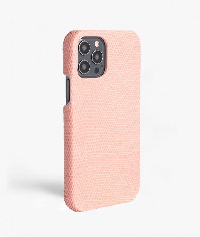 iPhone 12/iPhone 12 Pro Deksel Lizard Rosa